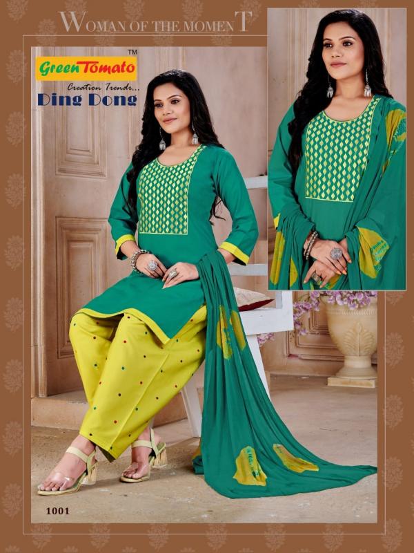 Ding Dong Patiyala Cotton Designer Exclusive Readymade Suit